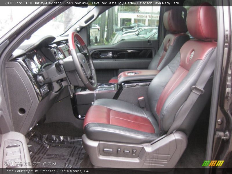 Front Seat of 2010 F150 Harley-Davidson SuperCrew 4x4