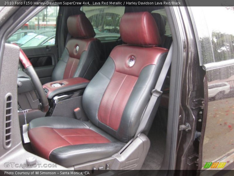 Front Seat of 2010 F150 Harley-Davidson SuperCrew 4x4