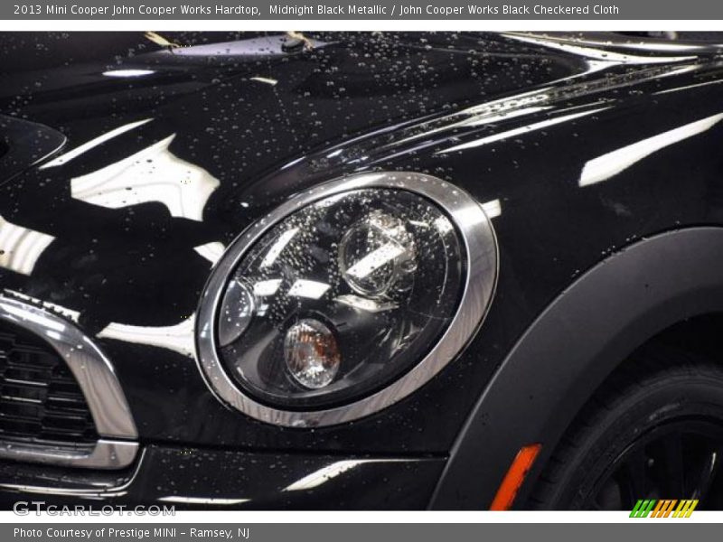 Midnight Black Metallic / John Cooper Works Black Checkered Cloth 2013 Mini Cooper John Cooper Works Hardtop