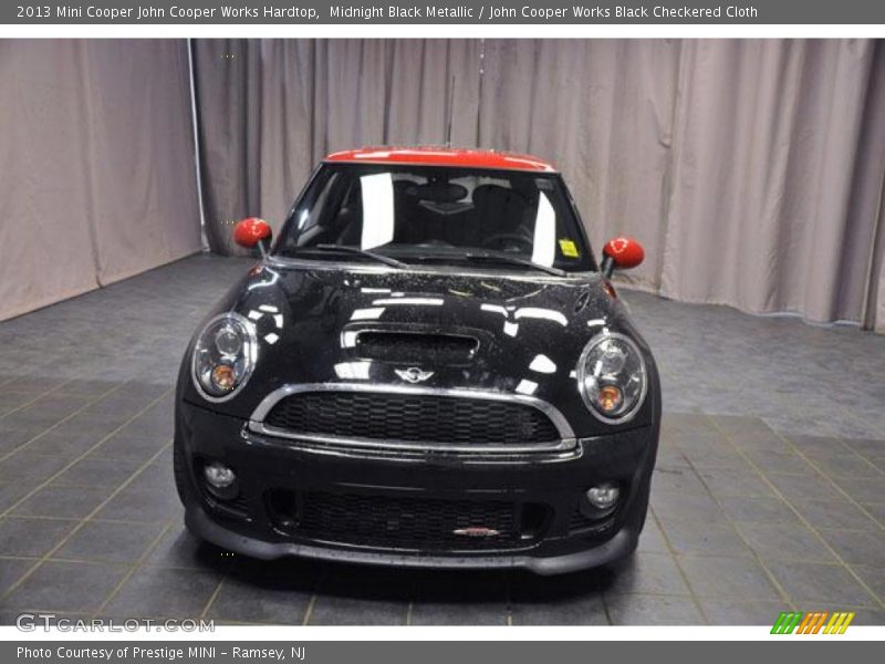 Midnight Black Metallic / John Cooper Works Black Checkered Cloth 2013 Mini Cooper John Cooper Works Hardtop
