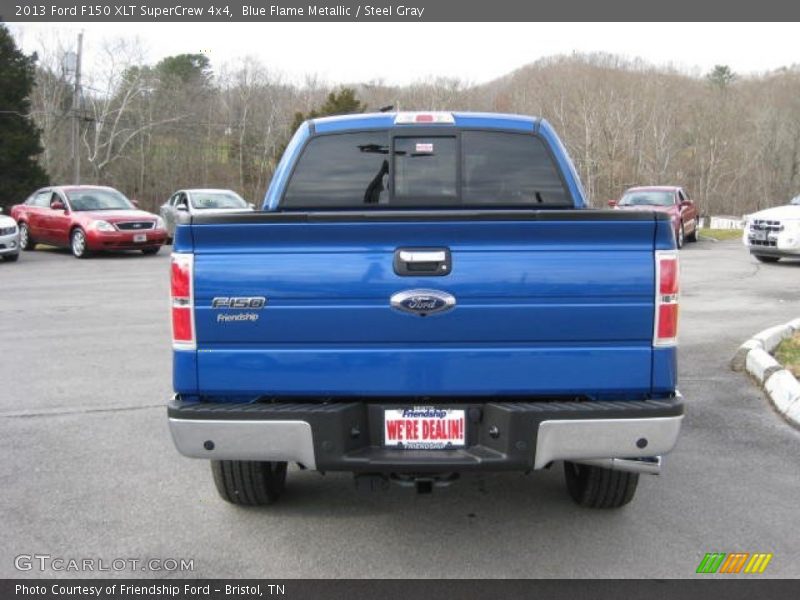 Blue Flame Metallic / Steel Gray 2013 Ford F150 XLT SuperCrew 4x4