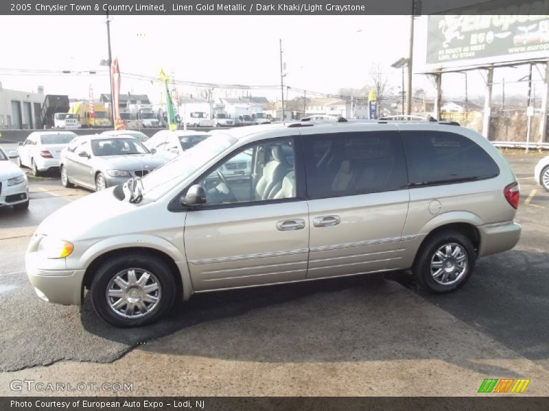 Linen Gold Metallic / Dark Khaki/Light Graystone 2005 Chrysler Town & Country Limited