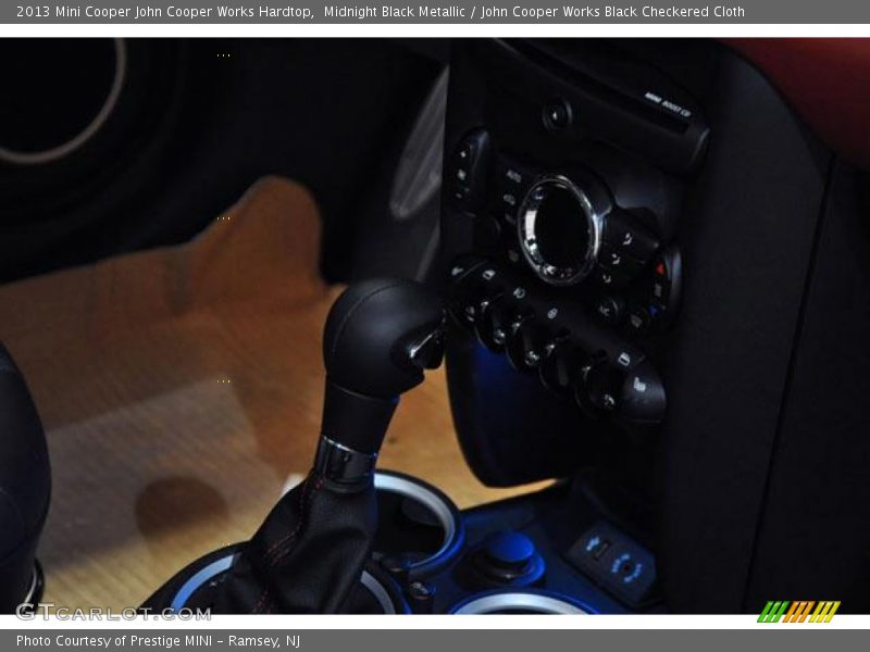 Midnight Black Metallic / John Cooper Works Black Checkered Cloth 2013 Mini Cooper John Cooper Works Hardtop