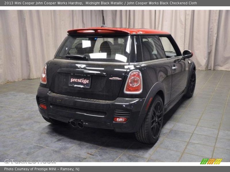 Midnight Black Metallic / John Cooper Works Black Checkered Cloth 2013 Mini Cooper John Cooper Works Hardtop