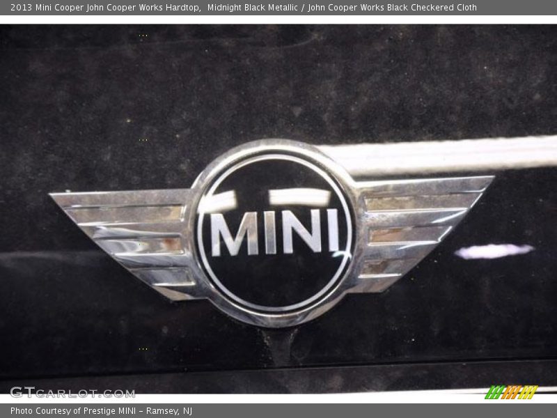 Midnight Black Metallic / John Cooper Works Black Checkered Cloth 2013 Mini Cooper John Cooper Works Hardtop
