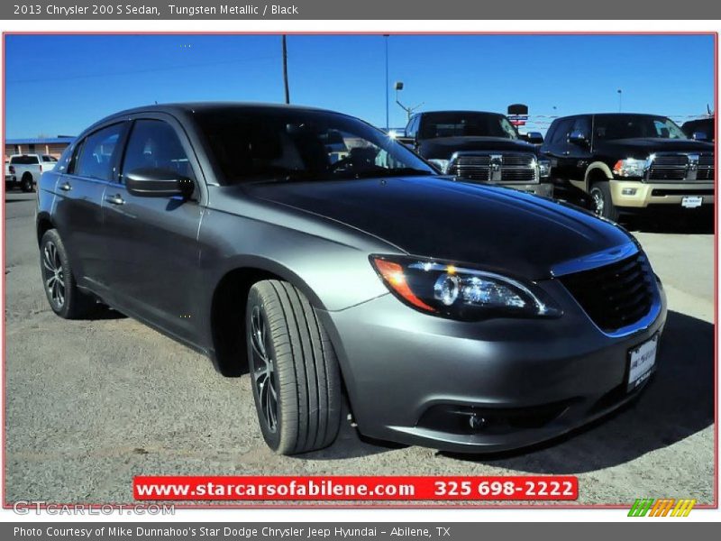 Tungsten Metallic / Black 2013 Chrysler 200 S Sedan