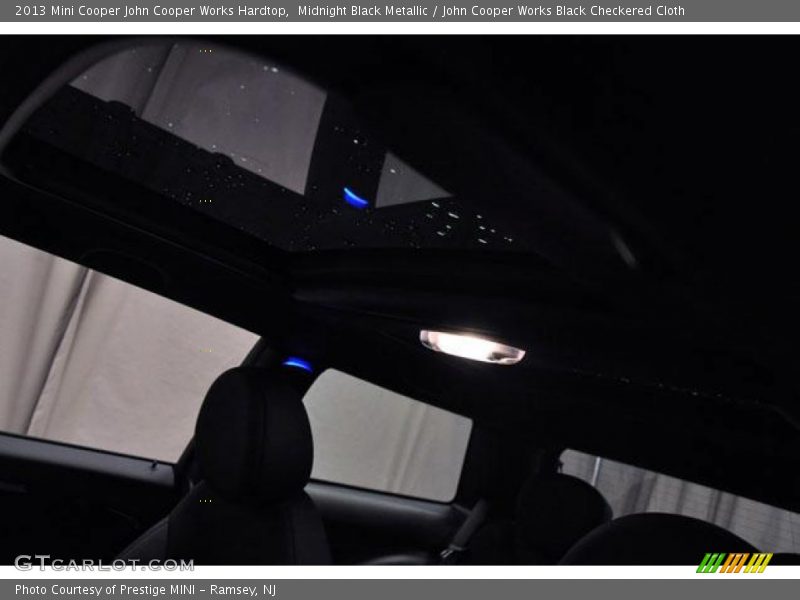 Midnight Black Metallic / John Cooper Works Black Checkered Cloth 2013 Mini Cooper John Cooper Works Hardtop