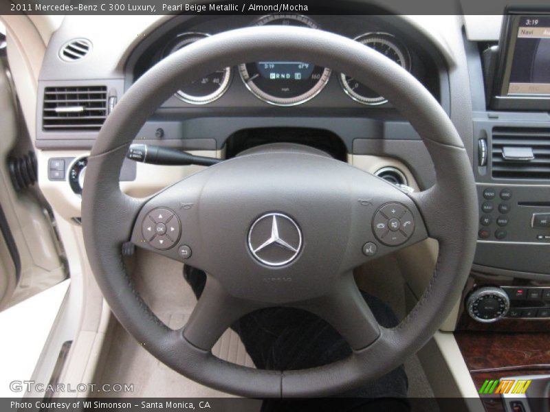 Pearl Beige Metallic / Almond/Mocha 2011 Mercedes-Benz C 300 Luxury