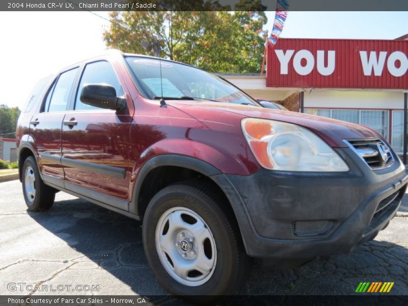 Chianti Red Pearl / Saddle 2004 Honda CR-V LX