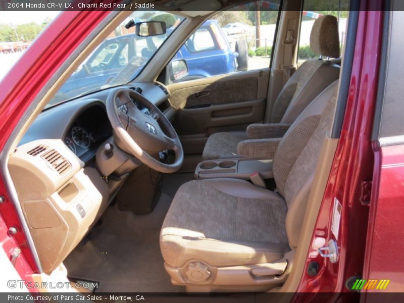 Chianti Red Pearl / Saddle 2004 Honda CR-V LX