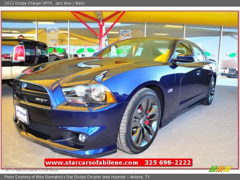 Jazz Blue / Black 2013 Dodge Charger SRT8