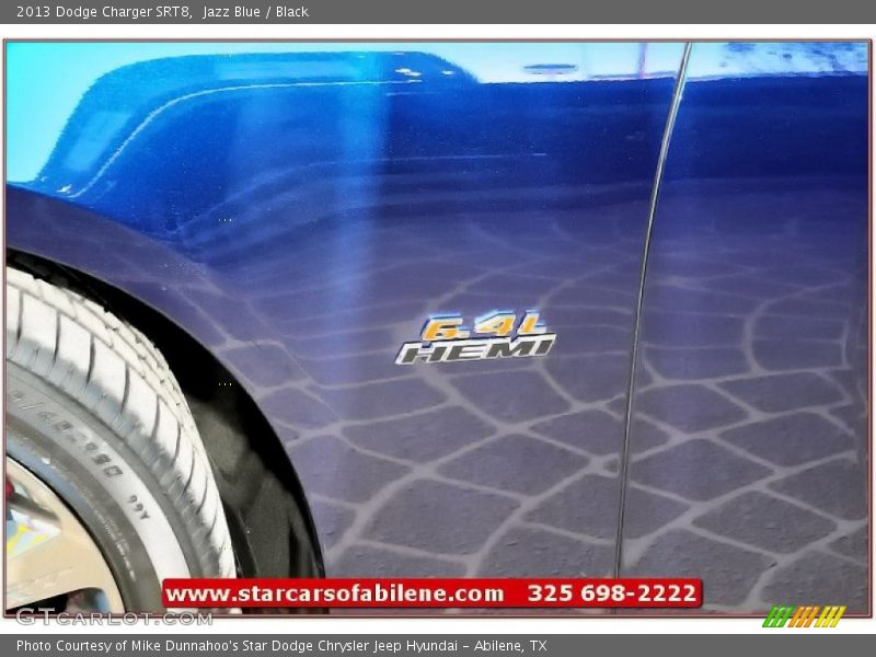 Jazz Blue / Black 2013 Dodge Charger SRT8