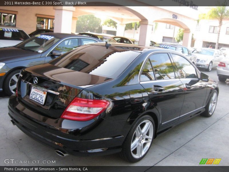 Black / Black 2011 Mercedes-Benz C 300 Sport