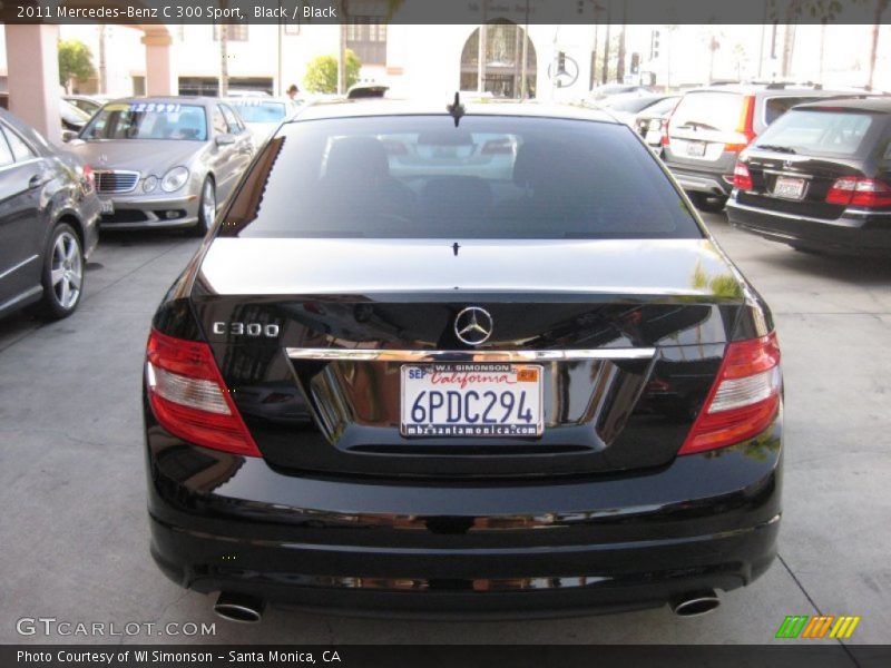 Black / Black 2011 Mercedes-Benz C 300 Sport