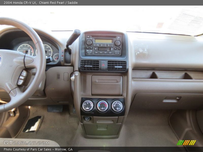 Chianti Red Pearl / Saddle 2004 Honda CR-V LX