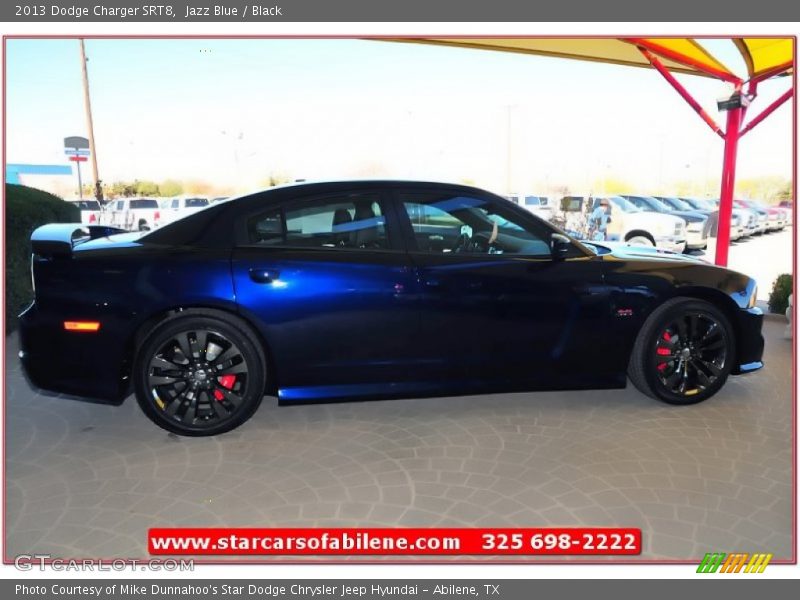 Jazz Blue / Black 2013 Dodge Charger SRT8