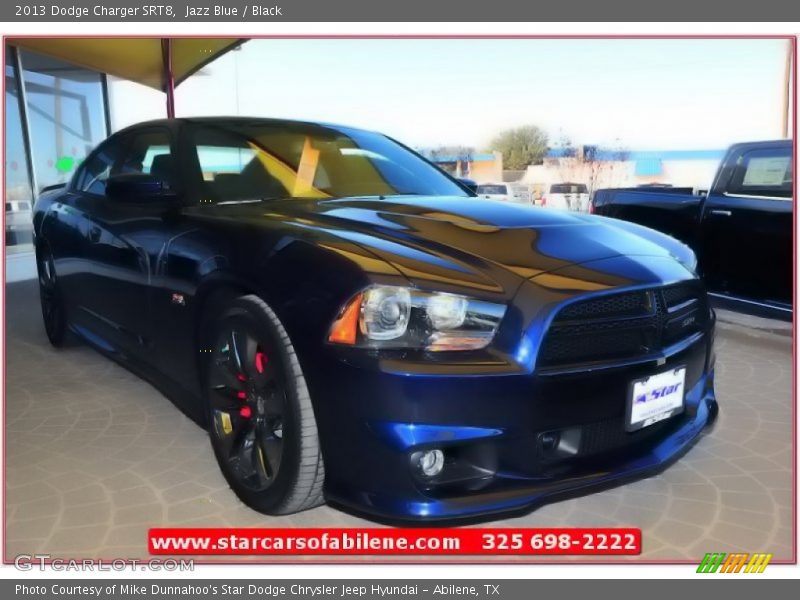 Jazz Blue / Black 2013 Dodge Charger SRT8