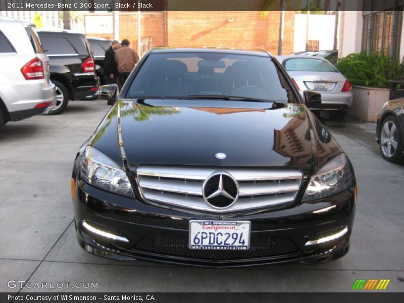 Black / Black 2011 Mercedes-Benz C 300 Sport