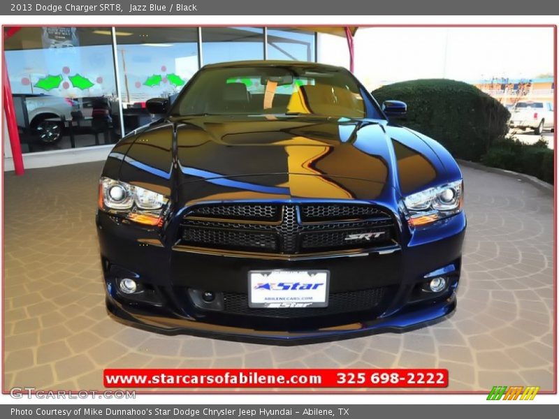 Jazz Blue / Black 2013 Dodge Charger SRT8