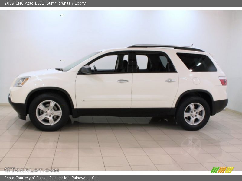 Summit White / Ebony 2009 GMC Acadia SLE