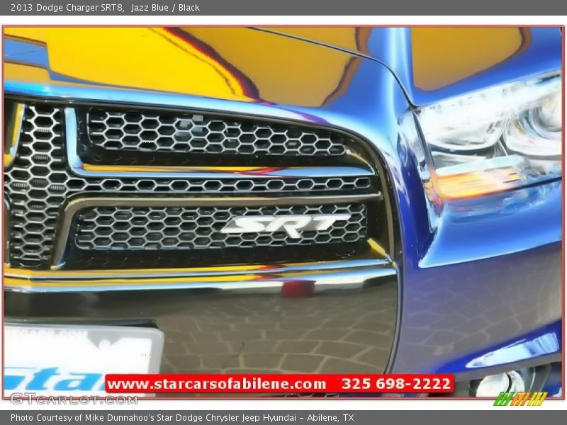 Jazz Blue / Black 2013 Dodge Charger SRT8