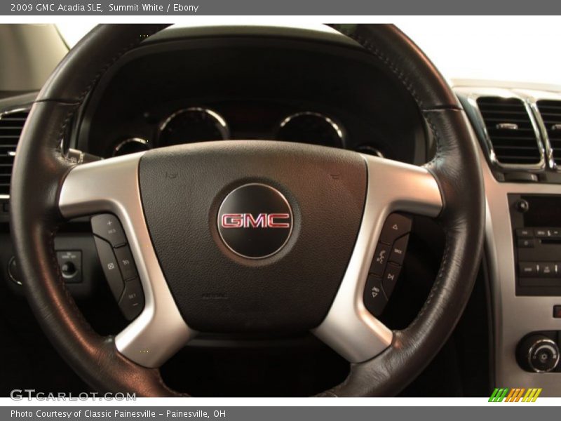 Summit White / Ebony 2009 GMC Acadia SLE