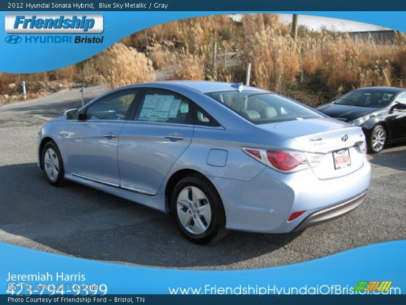 Blue Sky Metallic / Gray 2012 Hyundai Sonata Hybrid