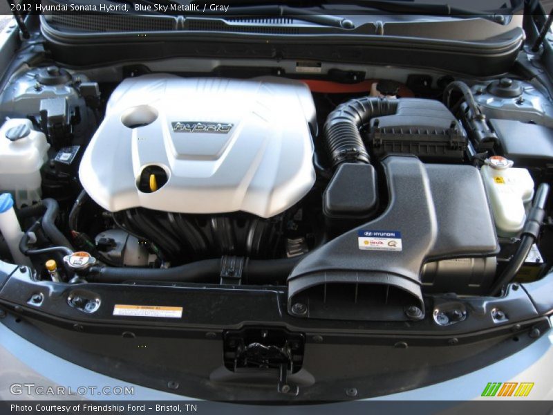 Blue Sky Metallic / Gray 2012 Hyundai Sonata Hybrid