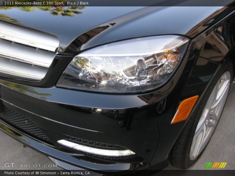 Black / Black 2011 Mercedes-Benz C 300 Sport