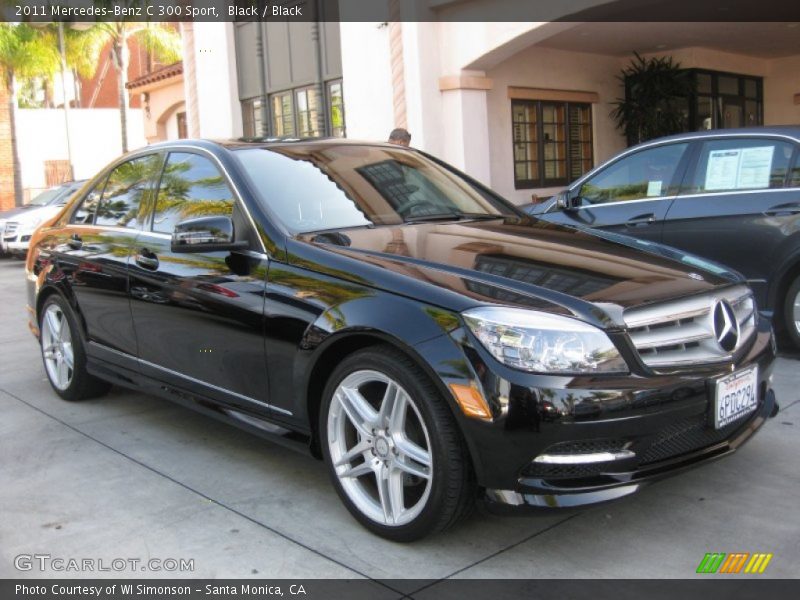 Black / Black 2011 Mercedes-Benz C 300 Sport