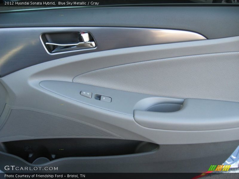 Blue Sky Metallic / Gray 2012 Hyundai Sonata Hybrid