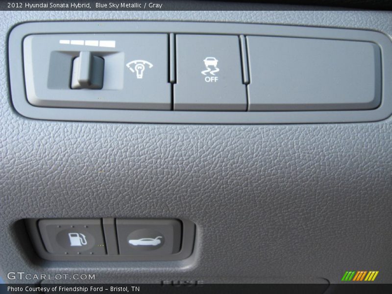 Blue Sky Metallic / Gray 2012 Hyundai Sonata Hybrid
