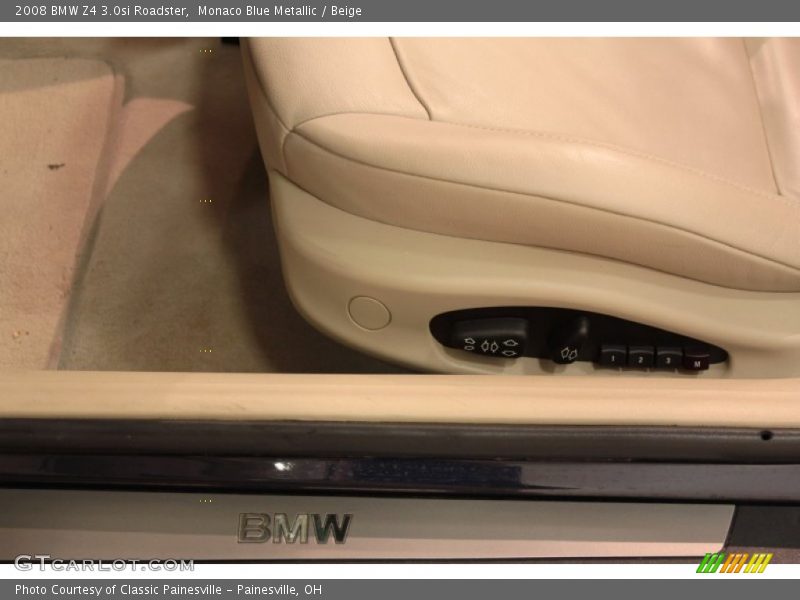Monaco Blue Metallic / Beige 2008 BMW Z4 3.0si Roadster