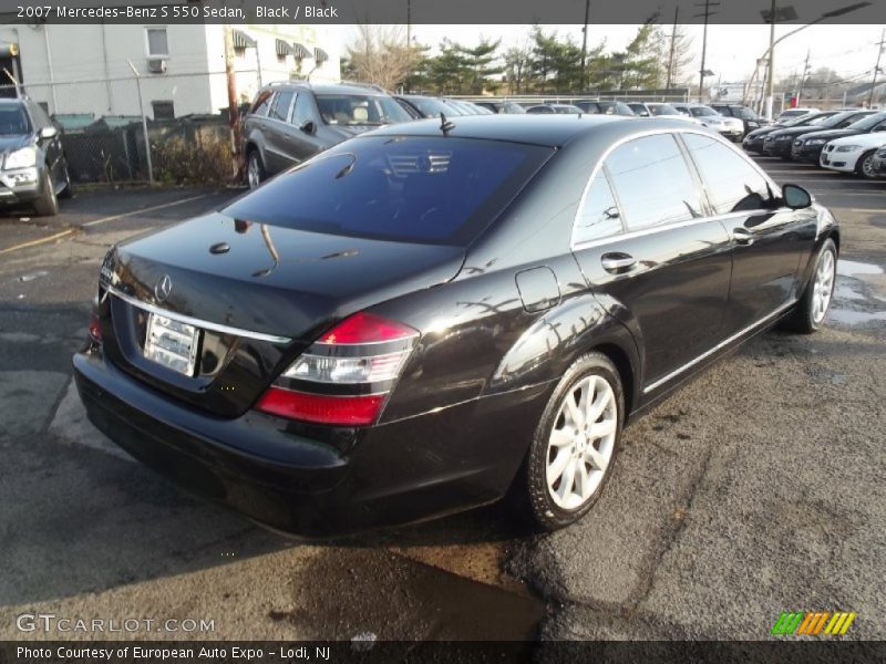 Black / Black 2007 Mercedes-Benz S 550 Sedan
