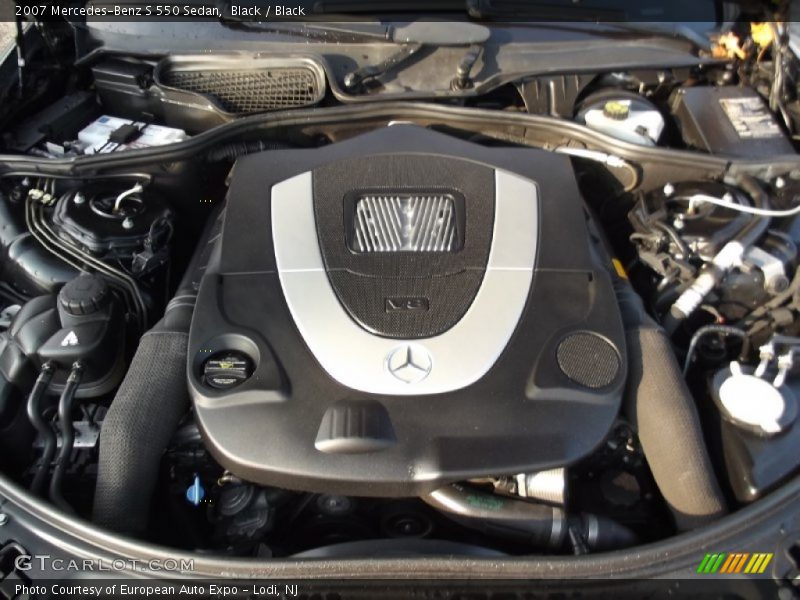 Black / Black 2007 Mercedes-Benz S 550 Sedan