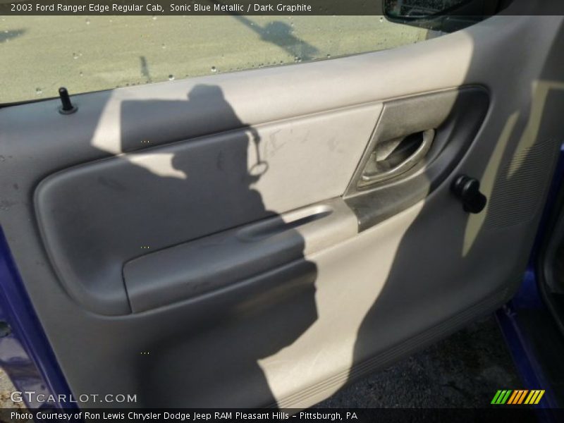 Sonic Blue Metallic / Dark Graphite 2003 Ford Ranger Edge Regular Cab