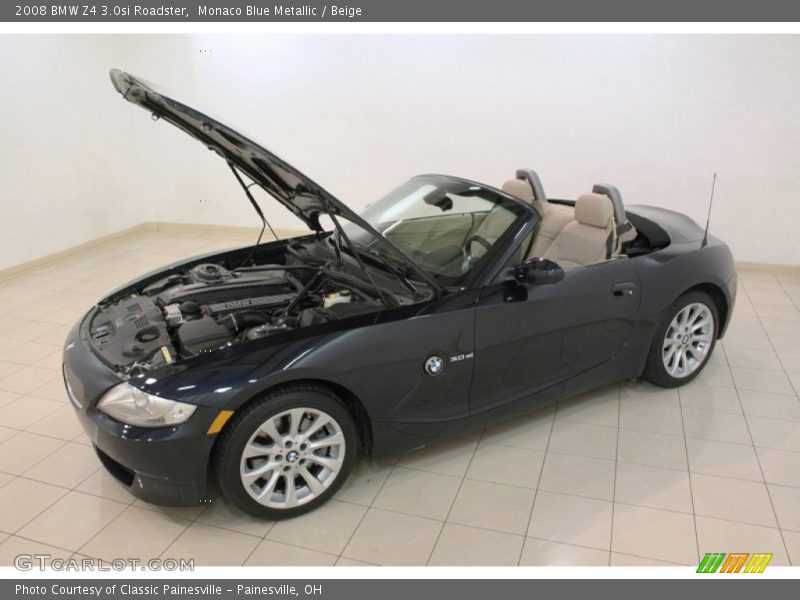 Monaco Blue Metallic / Beige 2008 BMW Z4 3.0si Roadster