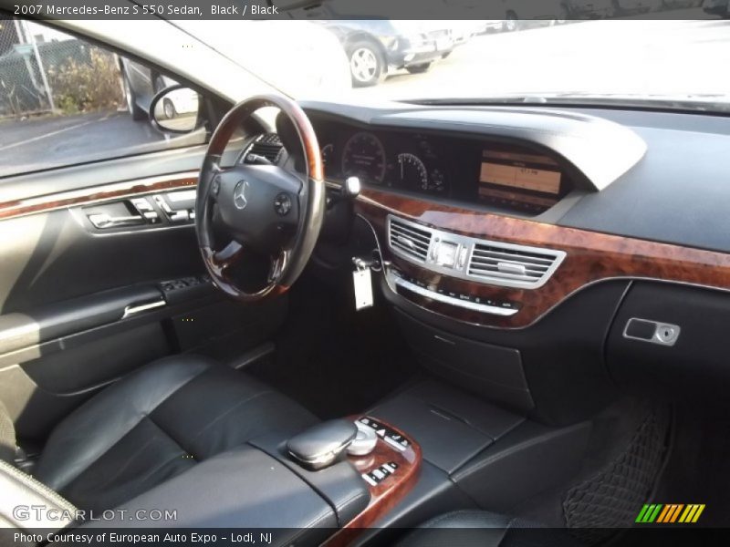 Black / Black 2007 Mercedes-Benz S 550 Sedan