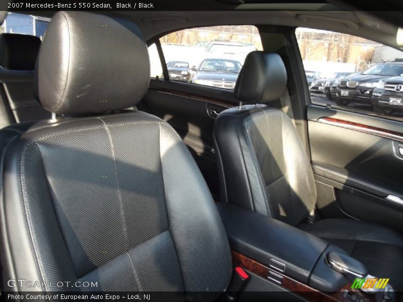 Black / Black 2007 Mercedes-Benz S 550 Sedan