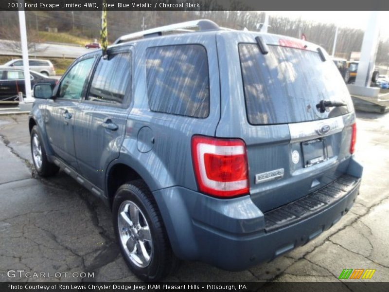 Steel Blue Metallic / Charcoal Black 2011 Ford Escape Limited 4WD