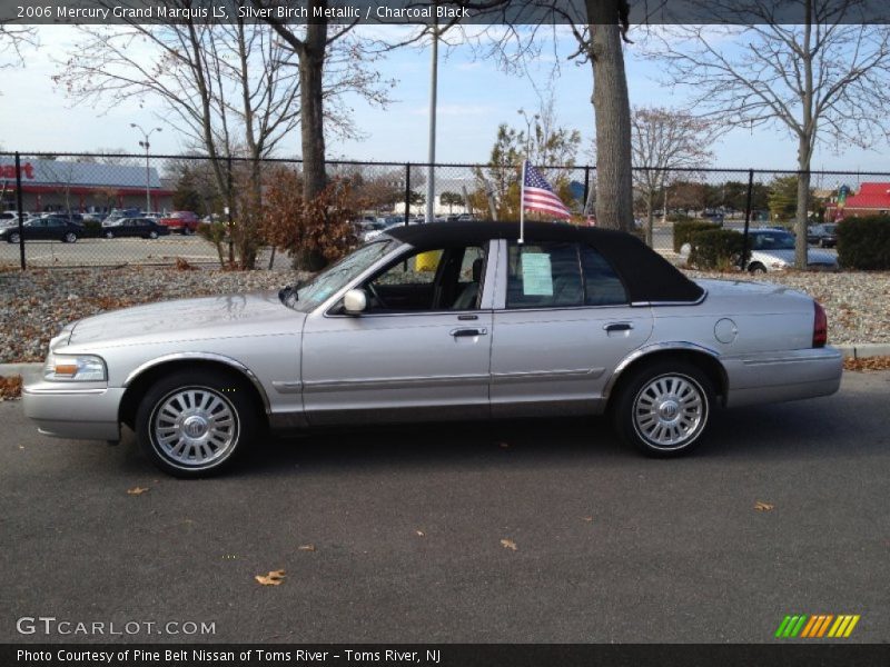 Silver Birch Metallic / Charcoal Black 2006 Mercury Grand Marquis LS