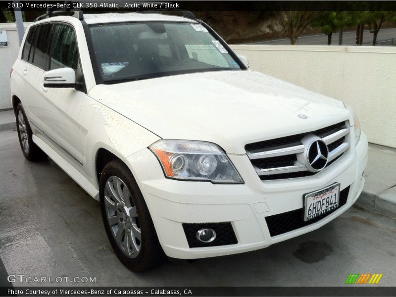 Arctic White / Black 2010 Mercedes-Benz GLK 350 4Matic