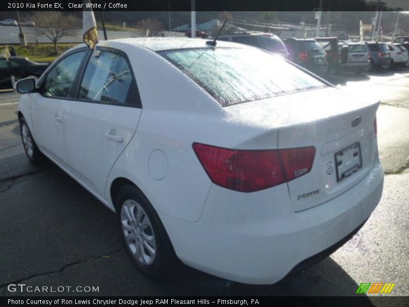 Clear White / Coffee 2010 Kia Forte EX