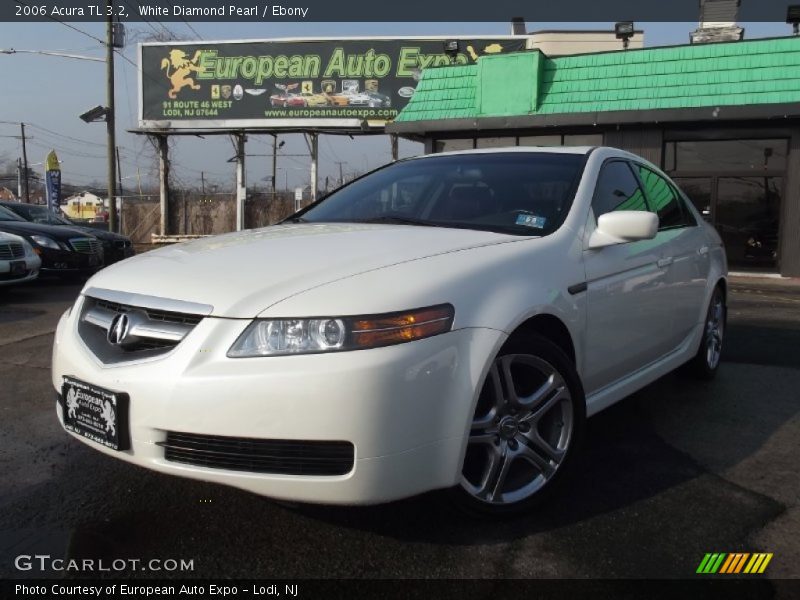 White Diamond Pearl / Ebony 2006 Acura TL 3.2