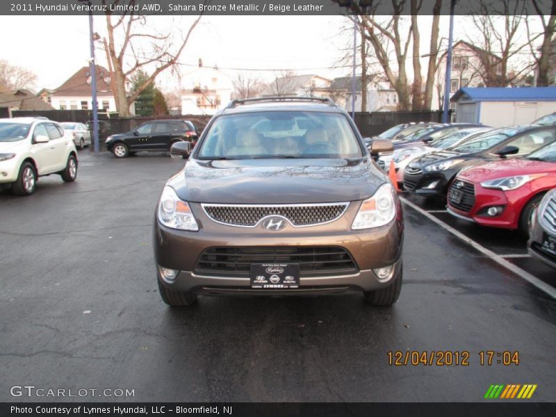 Sahara Bronze Metallic / Beige Leather 2011 Hyundai Veracruz Limited AWD