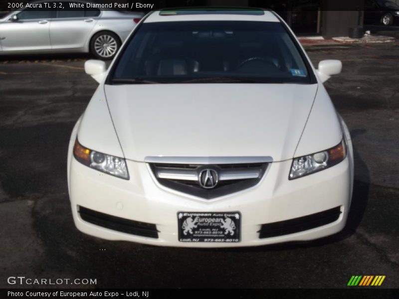 White Diamond Pearl / Ebony 2006 Acura TL 3.2