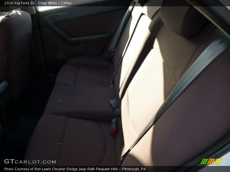 Clear White / Coffee 2010 Kia Forte EX