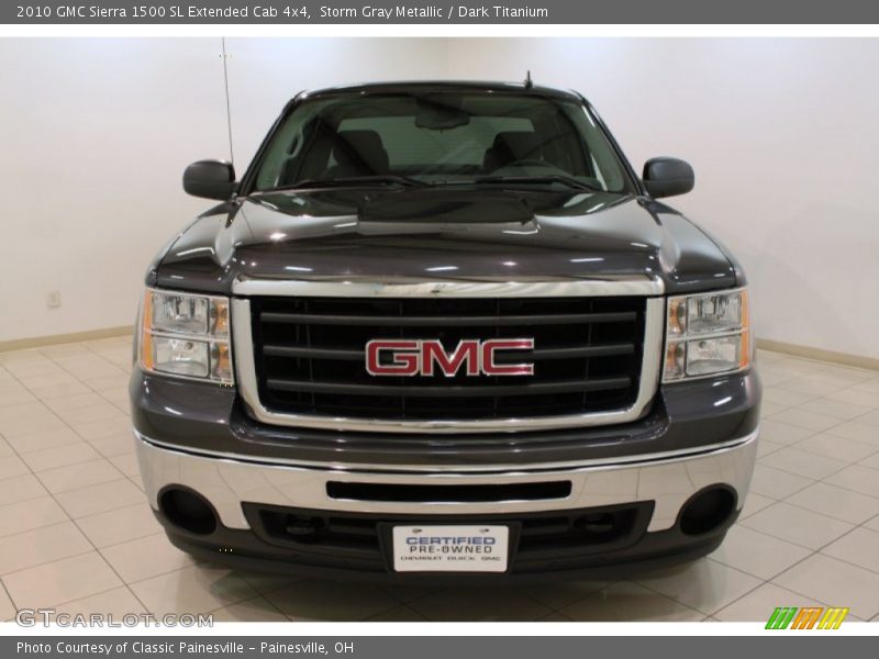 Storm Gray Metallic / Dark Titanium 2010 GMC Sierra 1500 SL Extended Cab 4x4