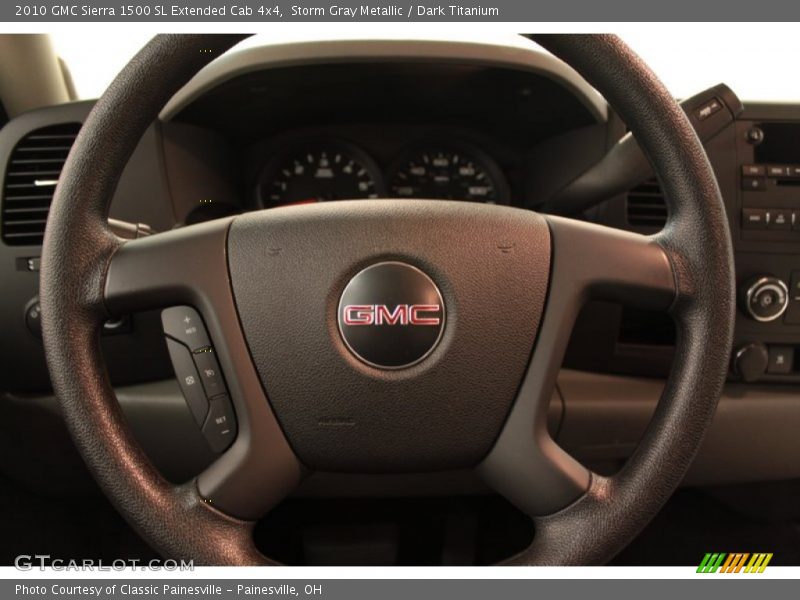 Storm Gray Metallic / Dark Titanium 2010 GMC Sierra 1500 SL Extended Cab 4x4