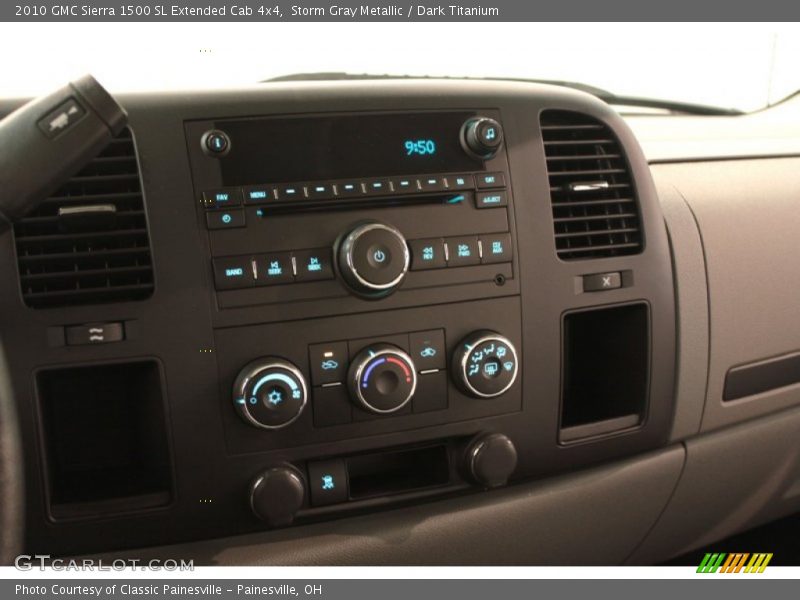 Storm Gray Metallic / Dark Titanium 2010 GMC Sierra 1500 SL Extended Cab 4x4